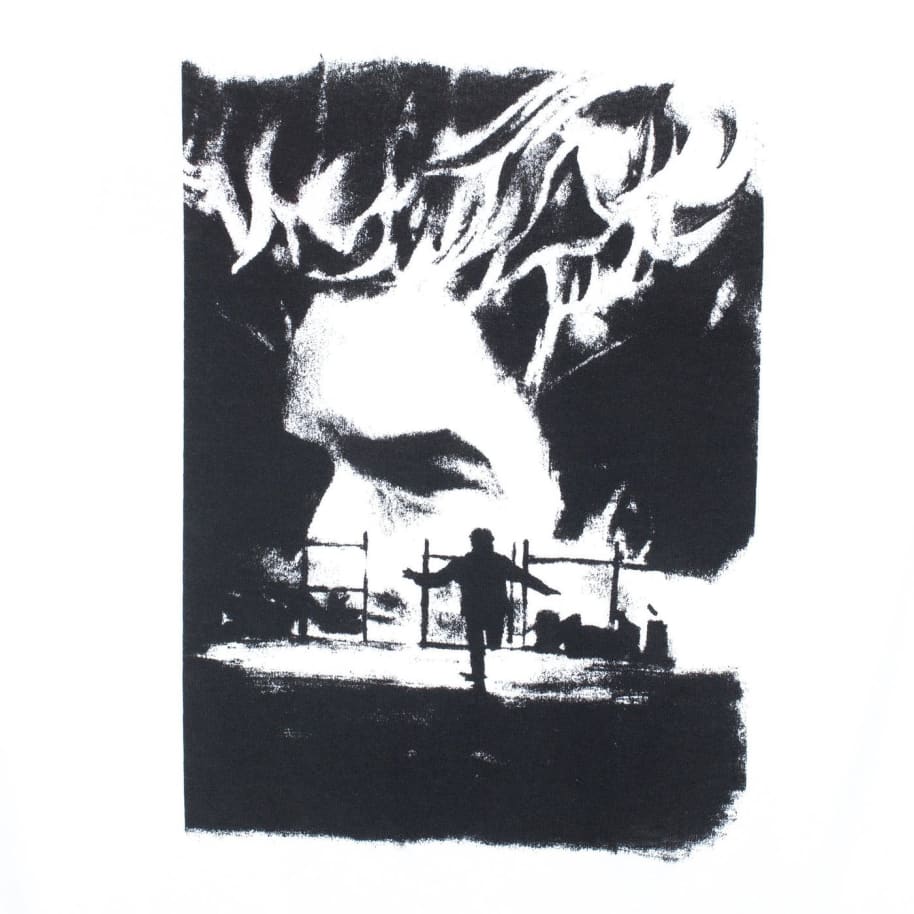 Hockey Tee Allens Inferno White Skateboard T-Shirt