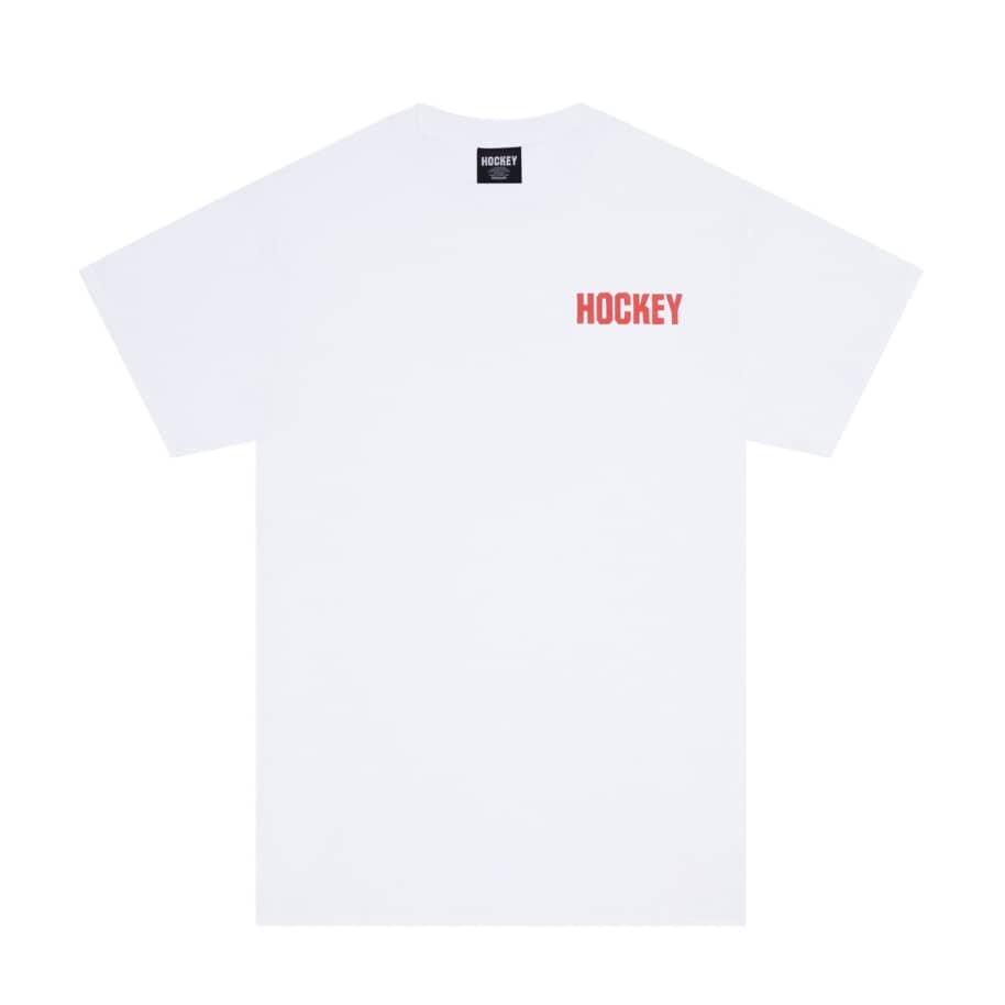 Hockey Tee Allens Inferno White Skateboard T Shirt