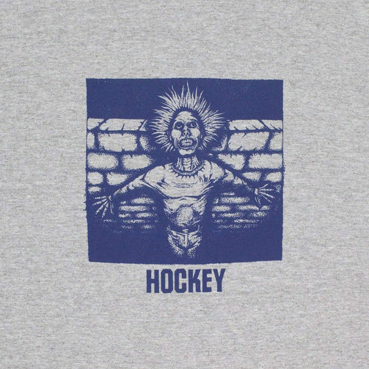 Hockey Tee Crippling Grey Heather Skateboard T-Shirt