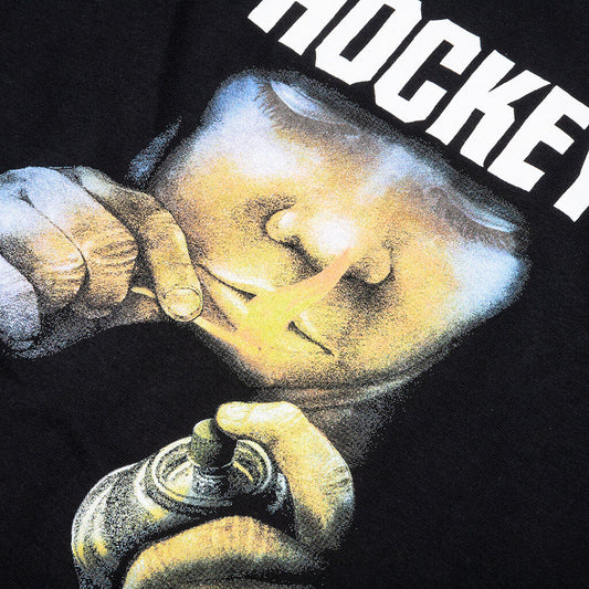 Hockey Tee Instructions Black Skateboard T-Shirt