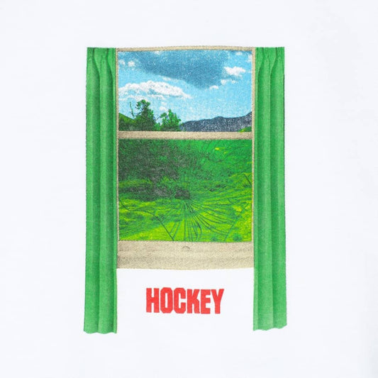 Hockey Tee Looking Glass White Skateboard T-Shirt