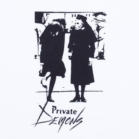 Hockey Tee Private Demons White Skateboard T-Shirt