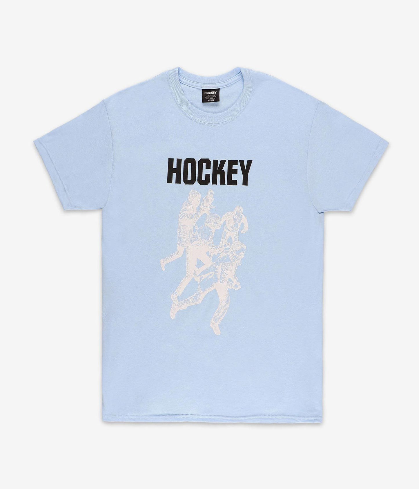 Hockey Tee Vandals Light Blue Skateboard T-Shirt