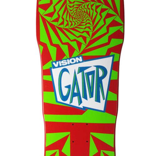 Vision Skateboards Deck Gator II Red/Green 10.25" Reissue