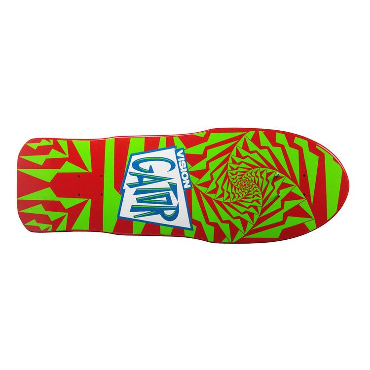 Vision Skateboards Deck Gator II Red/Green 10.25" Reissue