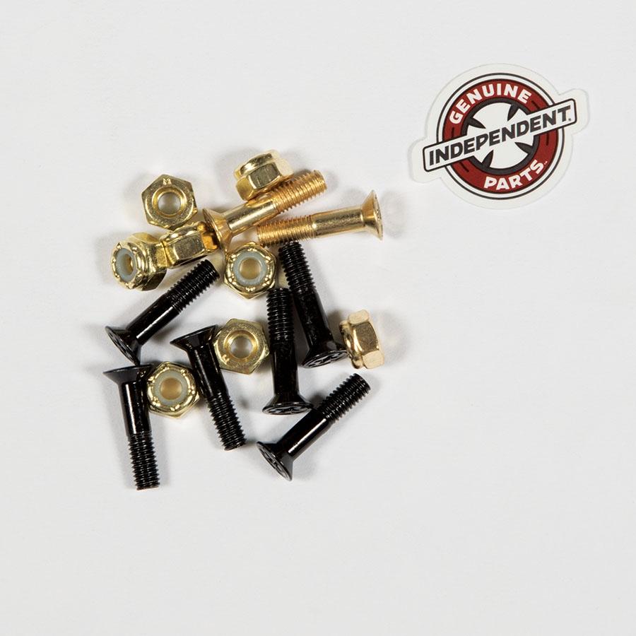 Independent Bolts 7/8" Gold Black Indy Trucks Precision Skateboard Hardware