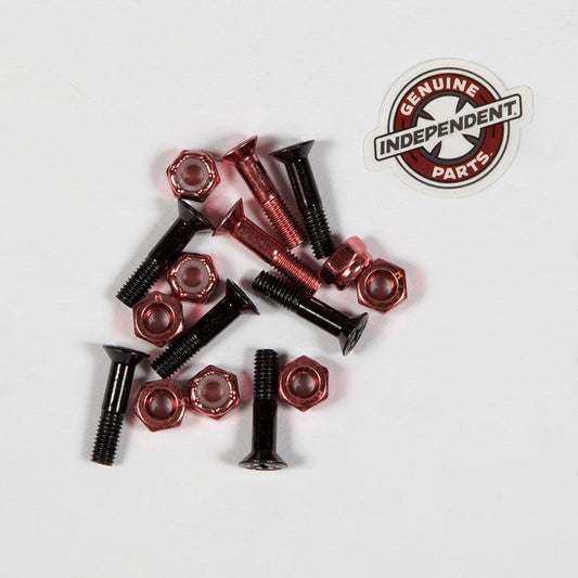 Independent Bolts 7/8" Red Black Indy Trucks Precision Skateboard Hardware