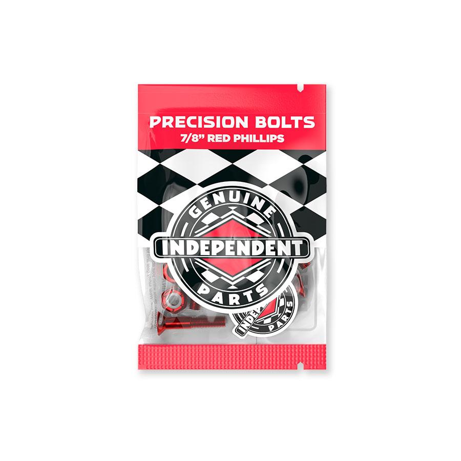 Indy Precision Bolts 7 8 Red Black Independent Skateboard Trucks Hardware