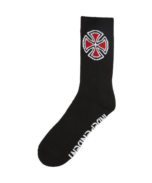 Indy Socks 4 Pack Black OG Cross Crew Size 6-10 Mens Independent Skateboard Sox