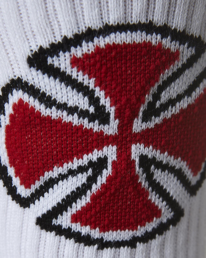 Indy Socks 4 Pack White OG Cross Crew Size 6-10 Mens Independent Skateboard Sox