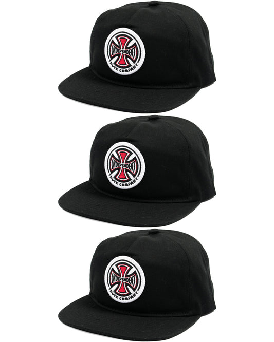 Indy Trucks Cap TC TWILL STRAPBACK BLACK Skateboard Hat