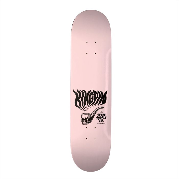 Kingpin Skate Supply Deck Smoke Pipe Pink