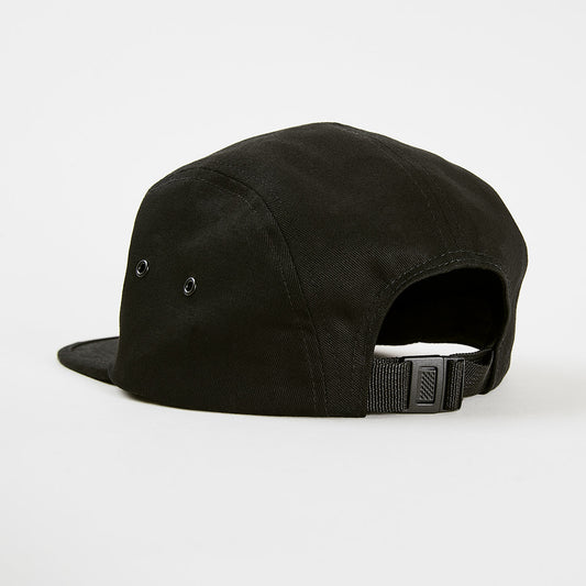 Kingpin Skate Supply Cap 5 Panel Box Patch Black Skateboard Camper Hat
