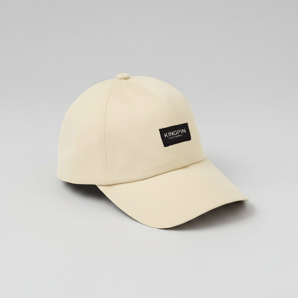 Kingpin Skate Supply Cap Black Label Khaki Snapback Jockey Skateboard Hat