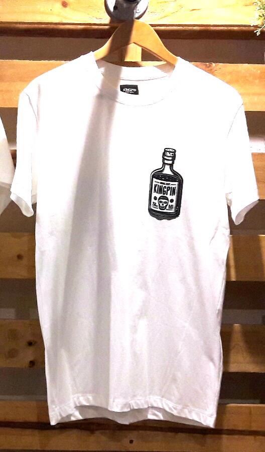 Kingpin Skate Supply Tee Bottle White Original Recipe New Skateboard T-Shirt