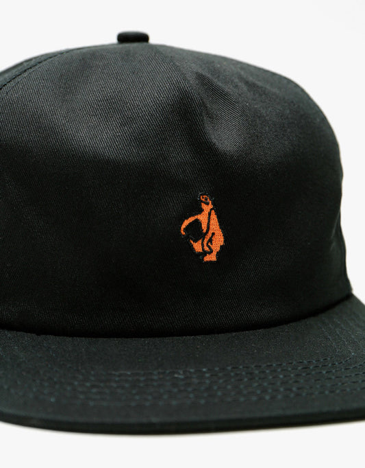 Krooked Cap SHMOO Black/Orange Unstructured Snapback Skateboard Hat