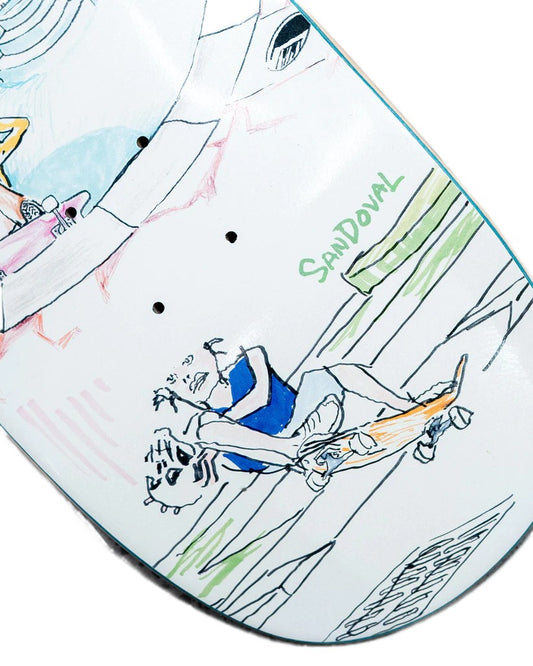 Krooked Skateboard Deck Gonz Skull Ride 8.75" Mark Gonzales