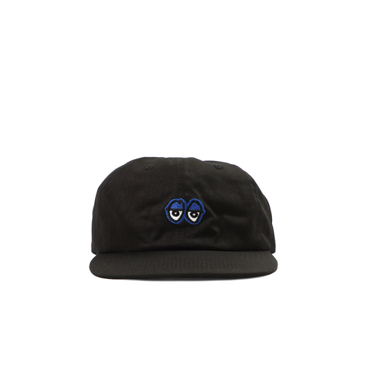 Krooked Cap EYES Black/Blue Unstructured Strapback Skateboard Hat