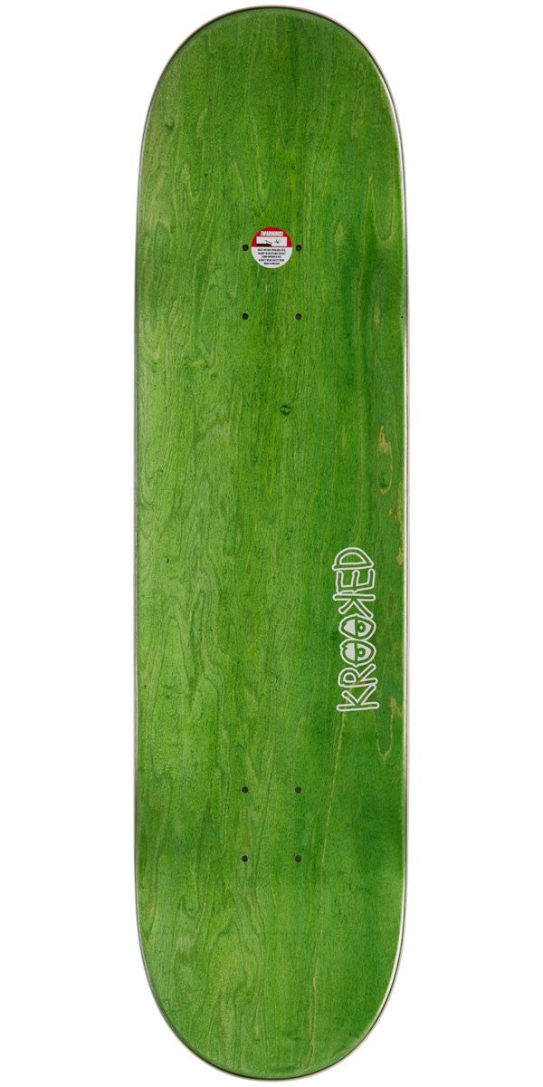 Krooked Skateboard Deck Team Kee Slick White 8.25"