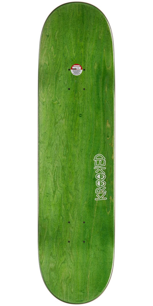 Krooked Skateboard Deck Team Kee Slick White 8.25"