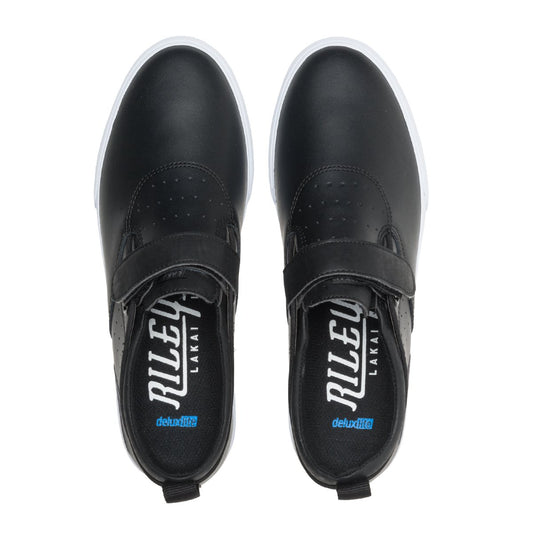 Lakai Shoes Riley Hawk 2 Black Leather USA SIZE Skateboard Sneakers