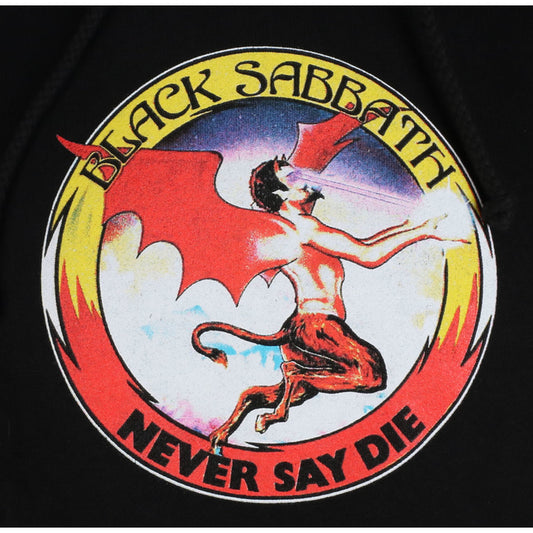 Lakai Shoes x Black Sabbath Hood Never Say Die Black Pullover Skateboard Hoodie