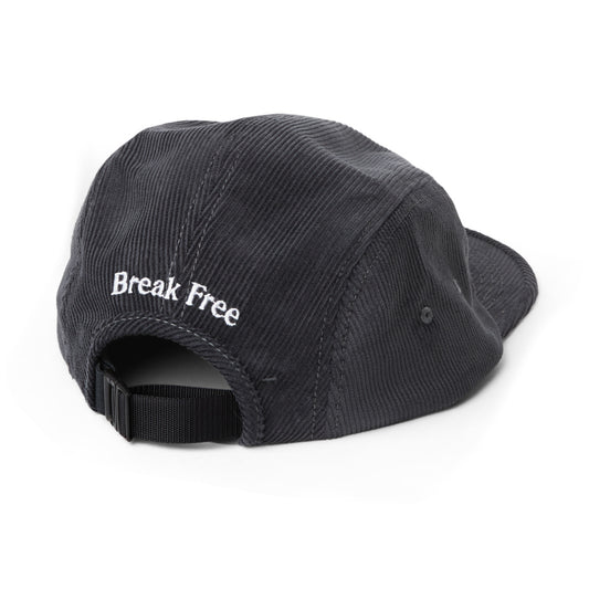 Last Resort AB Cap HALF GLOBE 5-Panel Black Strapback Skateboard Hat