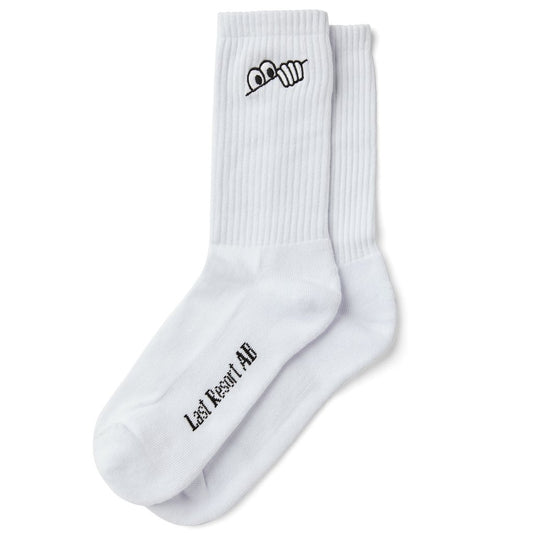 Last Resort AB Socks White Size 10-12 New Skateboard Sox
