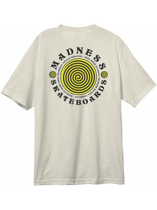 Madness Rounder Pocket Tee Bone White Skateboard T-Shirt