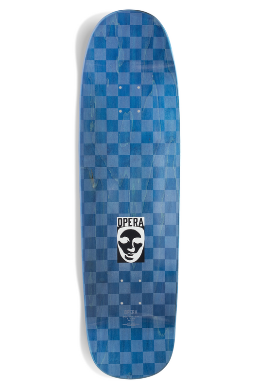 Opera Skateboard Deck Dragon 9.125" EX7 Blue Shaped