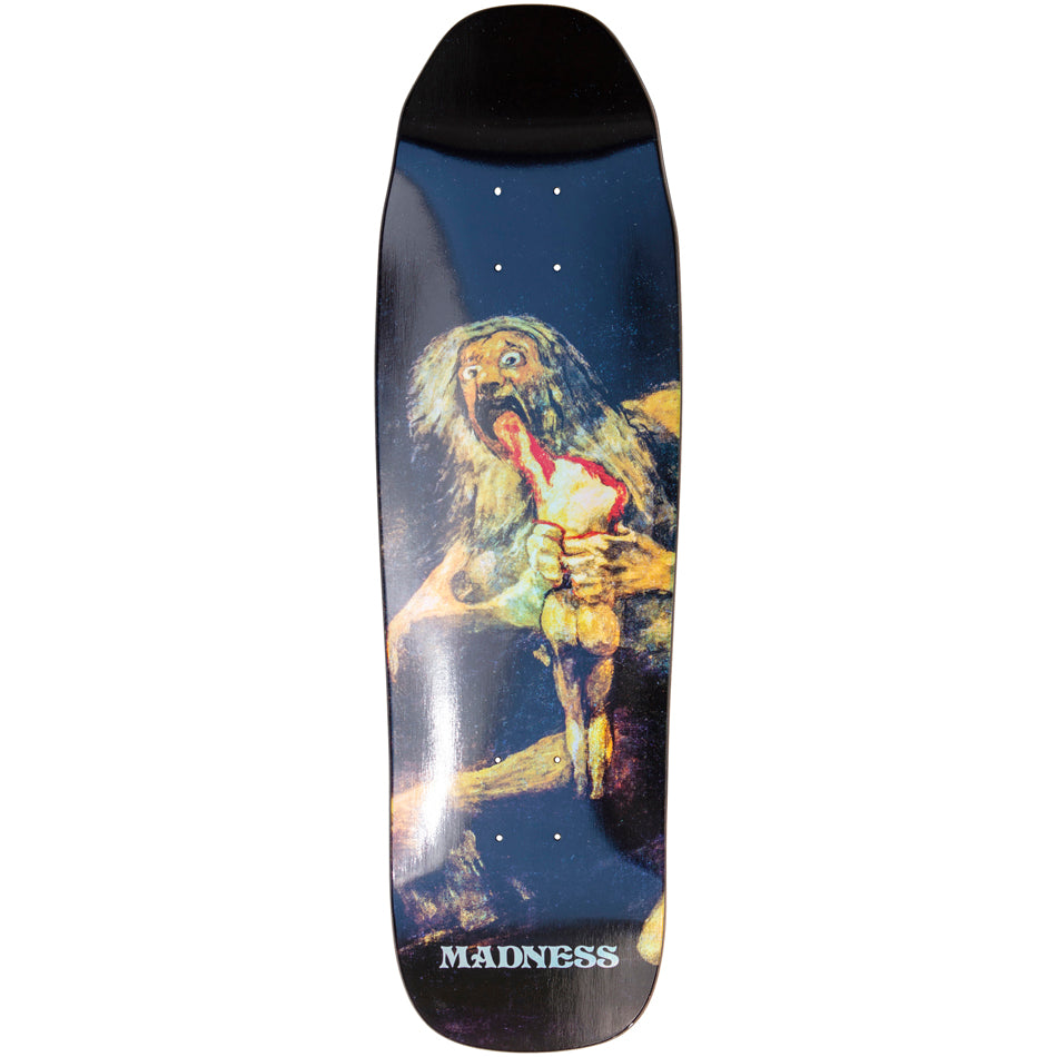Madness Skateboard Deck Halftone Son Black Mini 8 75 R7 Francisco Goya Art
