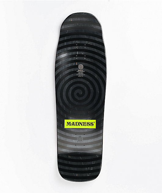 Madness Skateboard Deck Head Blunt R7 Black 10"
