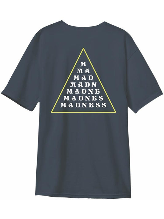 Madness Tee Triangle Line Midnight Navy Skateboard T-Shirt