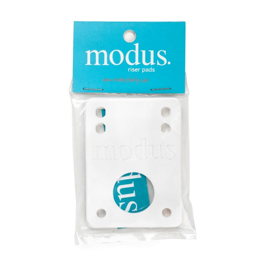 Modus Bearings Riser Pads White 1/8" Inch Skateboard Hardware