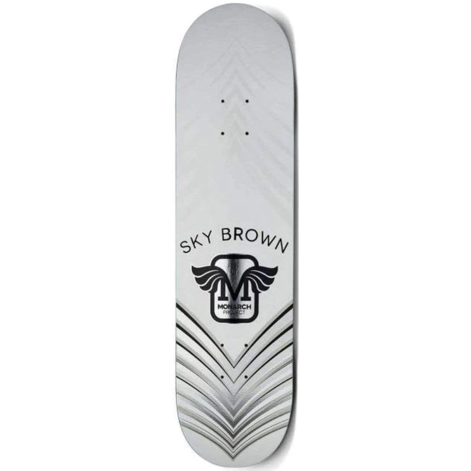 Monarch Skateboards Deck Horus Sky Brown Purple Silver 7.75"
