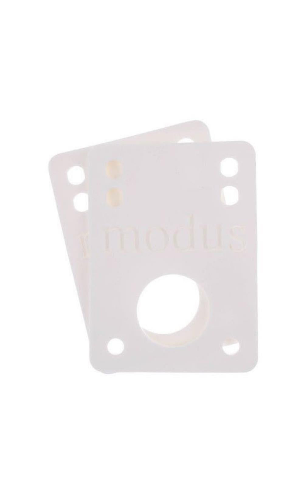 Modus Bearings Riser Pads White 1/8" Inch Skateboard Hardware