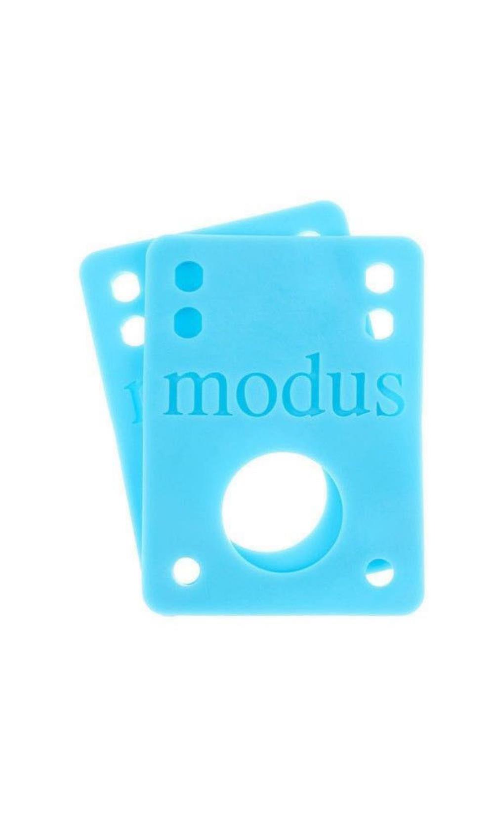 Modus Bearings Riser Pads Blue 1/8" Inch Skateboard Hardware