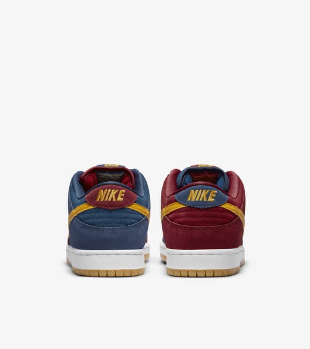 Nike SB Shoes Dunk Low Pro Barcelona Red/Navy/Gold US SIZE Skateboard Sneakers