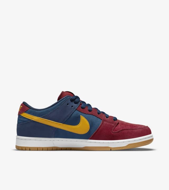 Nike SB Shoes Dunk Low Pro Barcelona Red/Navy/Gold US SIZE Skateboard Sneakers