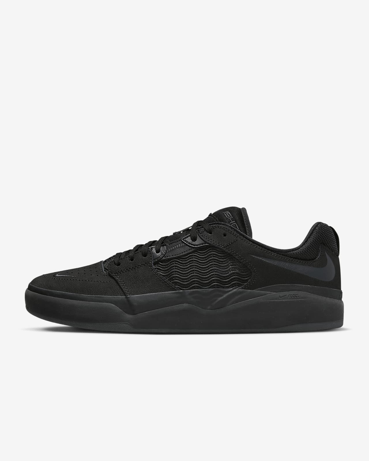 Nike SB Shoes Ishod PRM L Triple Black US SIZE Skateboard Sneakers