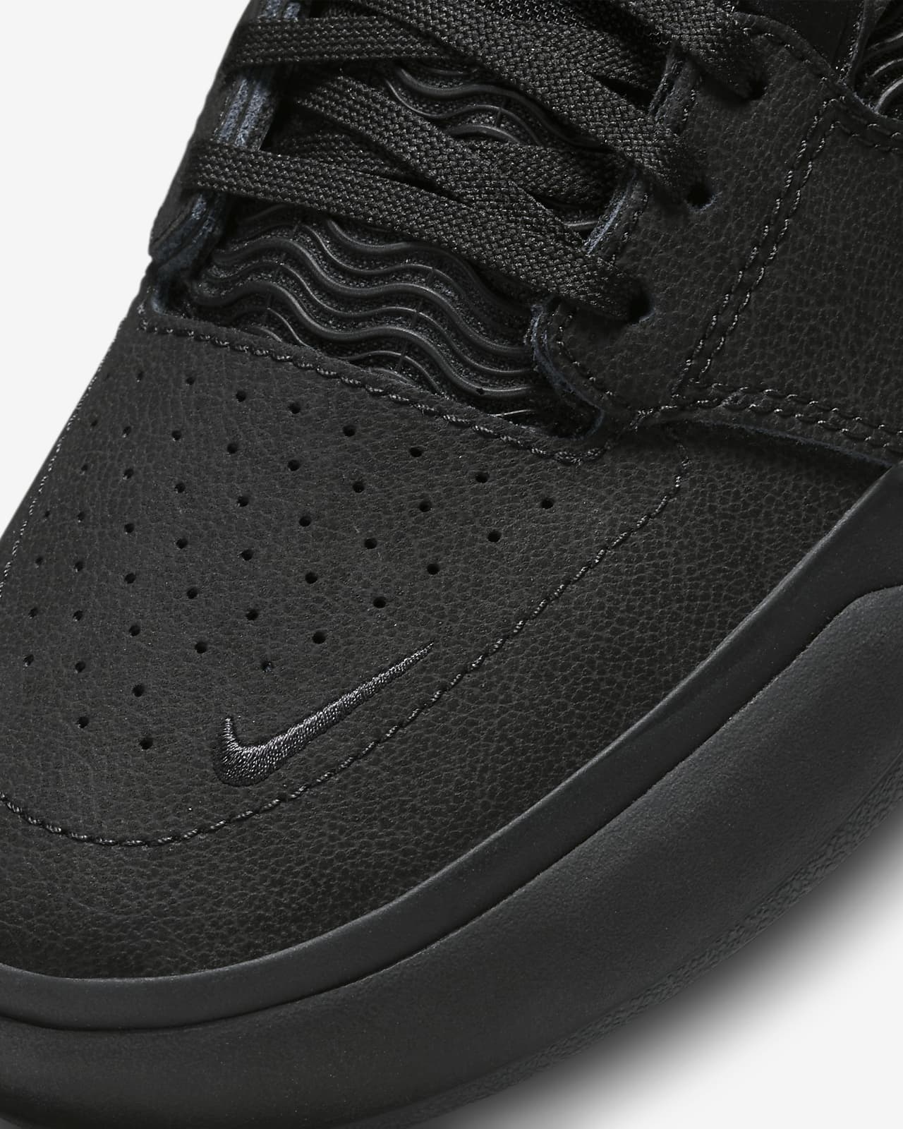 Nike SB Shoes Ishod PRM L Triple Black US SIZE Skateboard Sneakers