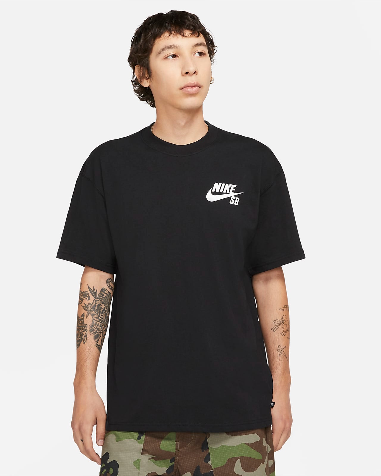 Nike Sb Tee Logo Skate Black Skateboard T Shirt
