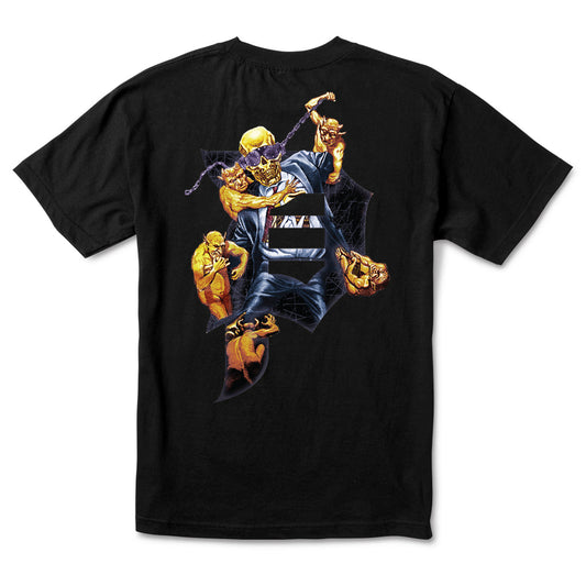 Primitive x Megadeth Tee Dirty P Chains Black Skateboard T-Shirt