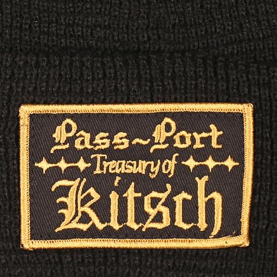 Passport Beanie Treasury Waffle Knit Black OSFA Pass port Skateboard Headwear