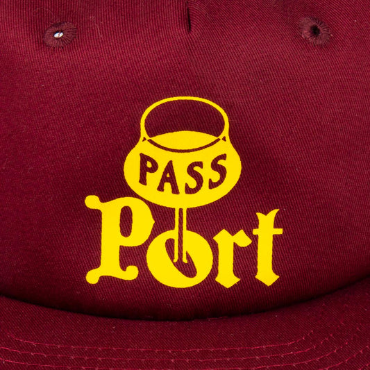 Passport Cap Port Maroon 5 Panel Snapback Pass port Skateboard Hat