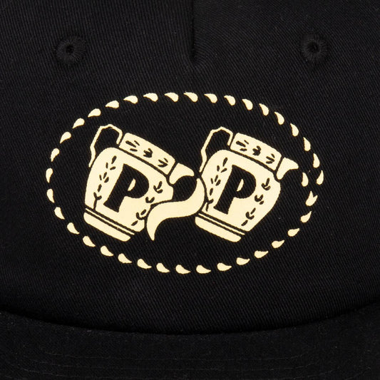 Passport Cap Vessels Black 5 Panel Strapback Pass port Skateboard Hat