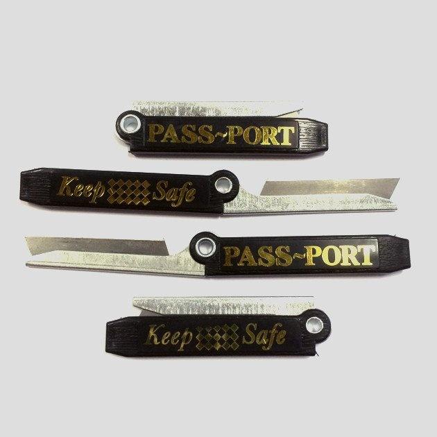 Passport Keep Safe Pocket Friend Blade - Pass Port Skateboard Grip Tape Knife