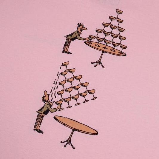 Passport Tee Champers Pink Pass Port Skateboard T-Shirt