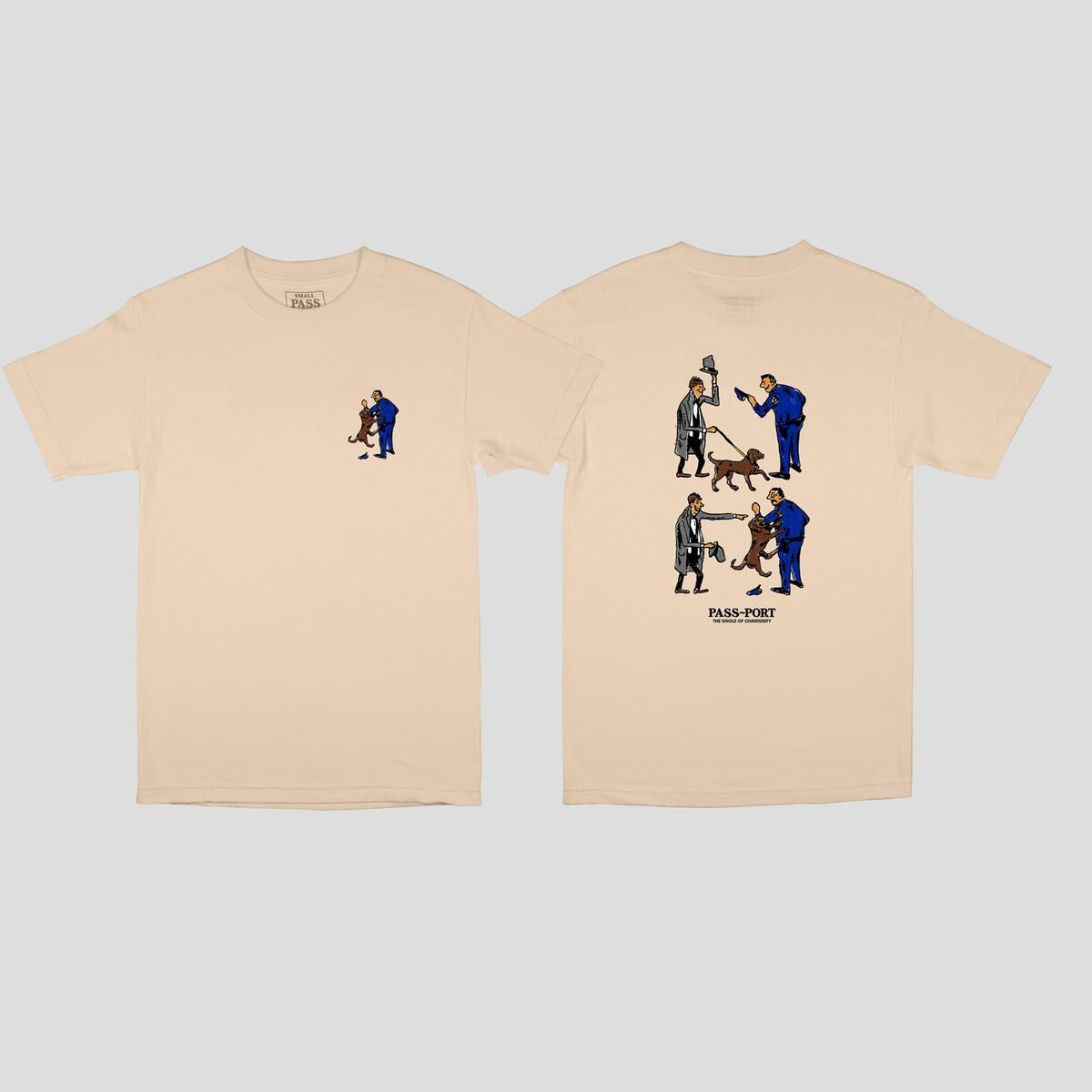 Passport Tee FRIENDLY K9 SAND Pass Port Skateboard T-Shirt