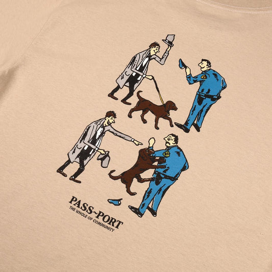 Passport Tee FRIENDLY K9 SAND Pass Port Skateboard T-Shirt